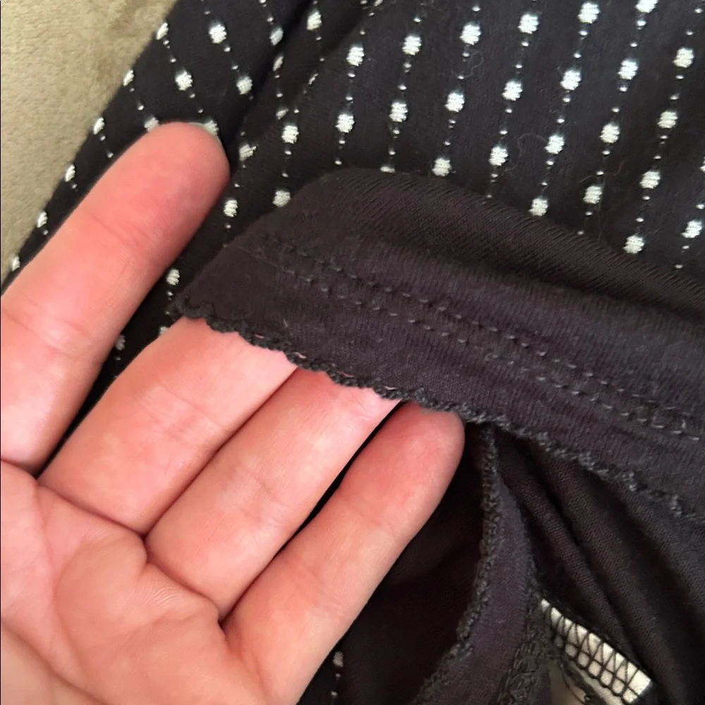 Maeve Black Tunic with White Micro Polka Dots | L - Picture 5 of 6